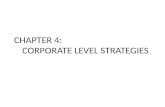 Chapter 4 corporate level strategies