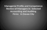 Managerial competence in selected accounting & auditing firms (davao city, ph)