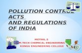 Pollution control acts and regulations of India