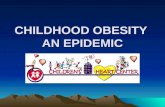 CHILDHOOD OBESITY AN EPIDEMIC INCIDENCE OF CHILDHOOD OBESITY ...