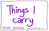 Things I Carry  :  Lynne Cazaly - visual thinking