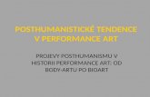 Posthumanistické tendence v performance art