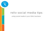 Reliv Social Media Tips