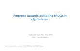 Progress towards achieving md gs in afghnaistan