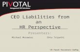 Ceo Liabilities From Hr Perspective