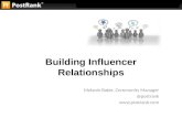 Communitech Community Management P2P Presentation: Building Influencer Relationships