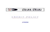 Credit Policy 2006