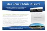 November 2011 Post Oak News