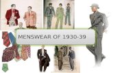 1930-39 menswear fashion