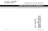 OCR Chemistry B Salters Specification circa.2008