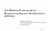 The Method Framework for Engineering System Architectures (MFESA) Tutorial