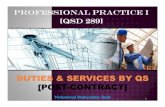 Microsoft PowerPoint - Chapter 3 - Duties & Services by QS - POST CONTRACT.