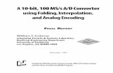 ADC - A 10bit 100Msps ADC With Folding Interpolation and Analog Encoding -Thesis