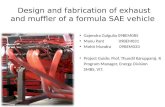Exhaust and Muffler Design of a Formula SAE car