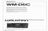 Sony WM-D6C User Manual