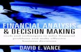 Financial Analysis and Decision Making 18776