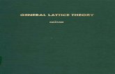 General Lattice Theory George Gratzer