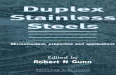 Duplex Stainless Steels, Microstructure, properties and applications
