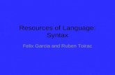 Resources of language syntax