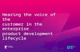 UX Australia - voice of customer in the product lifecycle