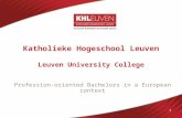 KHLeuven - Leuven University College Presentation