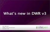 What's new in DWR version 3