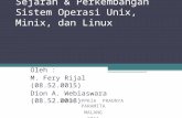Slide Operating System Comparation on *nix Family