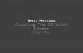 Notes Vexatious Creating The Official Poster