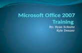 Microsoft office 2007 Training Outline