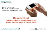 Research at Athabasca University: Boxes, square pegs & round holes