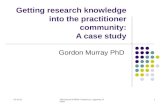 Getting research knowledge into the practitioner community