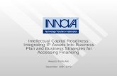 Intellectual Capital Readiness: Integrating IP Assets Into Business Plan and Business Strategies for Accessing Financing Aleardo FURLANI December 10th.