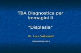 TBA Diagnostica per immagini II Displasia Dr. Luca Valbonetti lValbonetti@unite.it.