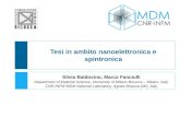 Tesi in ambito nanoelettronica e spintronica Silvia Baldovino, Marco Fanciulli Department of Material Science, University of Milano Bicocca – Milano, Italy.