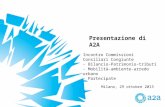 Presentazione di A2A Incontro Commissioni Consiliari Congiunte - Bilancio-Patrimonio-tributi - Mobilità-ambiente-arredo urbano - Partecipate Milano, 29.