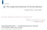 Richard Horton, Lancet 2005. An illness marked by long duration or frequent recurrence A disease lasting indefinitely. long time. A disease that persists.