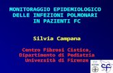MONITORAGGIO EPIDEMIOLOGICO DELLE INFEZIONI POLMONARI IN PAZIENTI FC Silvia Campana Centro Fibrosi Cistica, Dipartimento di Pediatria Università di Firenze.
