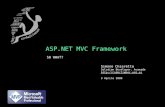 ASP.NET MVC Framework SO WHAT? Simone Chiaretta Solution Developer, Avanade  3 Aprile 2009.