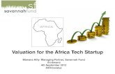 Valuation for the Africa Startup