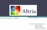 Finance Presentation on Altria Group