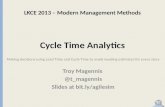 LKCE - Cycle Time Analytics and Forecasting (Troy Magennis)