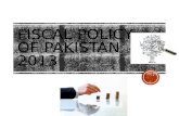 Fiscal policy of Pakistan 2013
