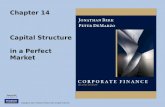 Berk Chapter 14: Capital Structure In A Perfect Market