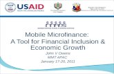 Mobile Microfinance: A Tool for Financial Inclusion & Economic Growth