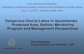Dangerous Glacial Lakes in Apolobamba Protected Area, Bolivia