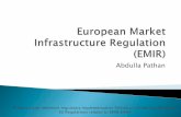 European market infrastructure regulation (emir) - Quick Overview