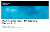 Modeling Non Maturity Deposits