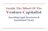Inside The Mind Of The Venture Capitalist: Decoding Legal Structures & Investment Terms