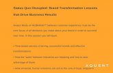 Status Quo Disrupted: Brand Transformation Lessons that Drive Results
