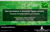 Geo-annotations in Semantic Digital Libraries